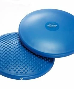 Gymnic Disc'O'Sit Inflatable Seat Cushion, 15 Inches, Blue