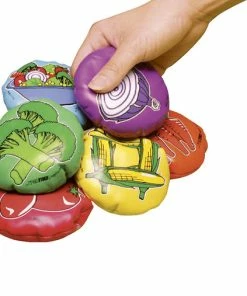 Sportime Fruit Salad And Veggie Toss Multilingual Bean Bags, 3 Inches, Set Of 12