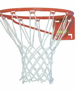Sportime No-Whip Nylon Basketball Nets, Pack Of 2, White