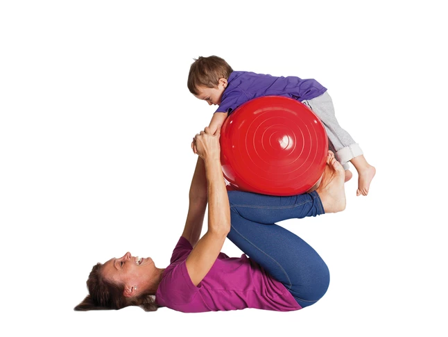 Gymnic Physio-Roll Fitness Ball, 34 Inch, Red, Each 3 Gymnic Physio-Roll Fitness Ball, 34 Inch, Red, Each
