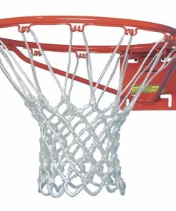 Champion Sportime Heavy Duty Nylon Basketball Nets, Pack Of 2, White