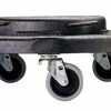 Rubbermaid Commercial Rubbermaid Universal Conversion Dolly For Brute Trash Container, 250 Pound Capacity, Black