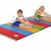 Sportime Super Expand-O-Mat, 4 X 8 Feet X 1-3/8 Inch, 1 Foot Panels, Hook And Loop Ends, Rainbow Colored