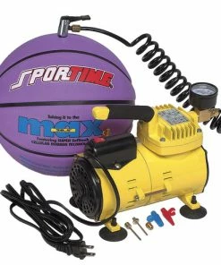 Sportime Mini Electric Air Inflator, Yellow