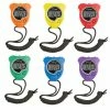 Champion Sports Champion Water Resistant Sports Stopwatch Set, 1/100th Seconds, Plastic, Multiple Color, Set Of 6