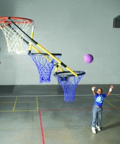 Sportime Tierdrop Two-Hoop Basketball Goal Nets, 18 Inches