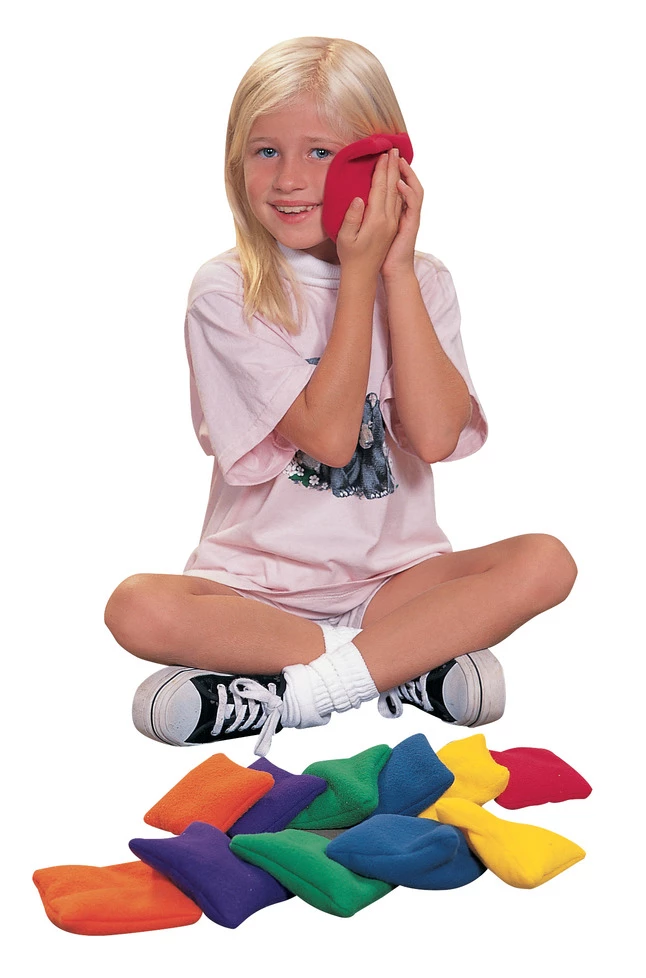 Sportime Fleece Bean Bags, 5 Inches, Assorted Colors, Set Of 12 3 Sportime Fleece Bean Bags, 5 Inches, Assorted Colors, Set Of 12