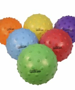 Sportime Small SloMo BumpBalls, 4 Inches, Assorted Colors, Set Of 6