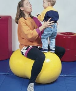 Gymnic Physio-Roll Fitness Ball, 22 Inches, Yellow, Each