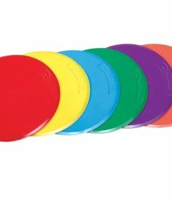 Sportime Spot Markers, 10 Inches, Assorted Colors, Set Of 6
