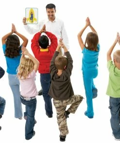 Roylco Body Poetry Yoga Cards, 8-1/2 X 11 Inches, Set Of 16