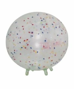 Gymnic Sit'N'Gym Therapy Ball With Legs, 13-1/2 Inches, Transparent With Stars