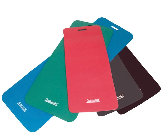 Aeromat Elite Workout Mat With Handle, 20 X 48 Inches, 1/2 Inch Thick, Blue, Phthalate Free 4 Aeromat Elite Workout Mat With Handle, 20 X 48 Inches, 1/2 Inch Thick, Blue, Phthalate Free - Image 2