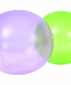 Sportime FingerLights Balls, 16 Inches, Green And Purple, Set Of 2