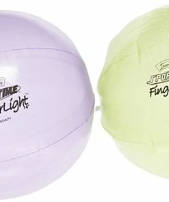 Sportime FingerLights Balls, 10 Inches, Green And Purple, Set Of 2