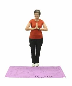 Sportime Youth Yoga Mat With 16 Pose Illustrations, 68x24x1/8 Inches, Each, Purple -Accusplit Shop 1353155 SOAR E ecommfullsize