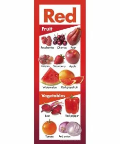 Visualz Fruits And Vegetables By Color Poster, 8-1/2 X 24 Inch, Set Of 5 13 Visualz Fruits And Vegetables By Color Poster, 8-1/2 X 24 Inch, Set Of 5 -Accusplit Shop 1356800 B ecommfullsize