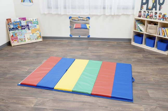 Childrens Factory Children's Factory Feather Lite Multiple Color Folding Mat, 4 X 6 Feet, 1-1/2 Inches 8 Childrens Factory Children's Factory Feather Lite Multiple Color Folding Mat, 4 X 6 Feet, 1-1/2 Inches - Image 6