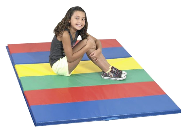 Childrens Factory Children's Factory Feather Lite Multiple Color Folding Mat, 4 X 6 Feet, 1-1/2 Inches 4 Childrens Factory Children's Factory Feather Lite Multiple Color Folding Mat, 4 X 6 Feet, 1-1/2 Inches - Image 2