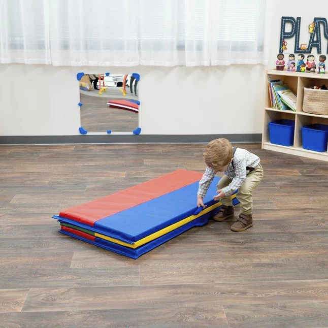 Childrens Factory Children's Factory Feather Lite Multiple Color Folding Mat, 4 X 6 Feet, 1-1/2 Inches 6 Childrens Factory Children's Factory Feather Lite Multiple Color Folding Mat, 4 X 6 Feet, 1-1/2 Inches - Image 4