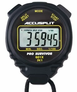 Accusplit A601X Pro Survivor Stopwatch, Black