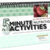 Visualz 5 Minute Nutrition Activities For Elementary Students, Spiral Bound