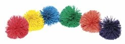 Sportime Rub-R-String Balls, 3-1/2 Inches, Assorted Colors, Set Of 6