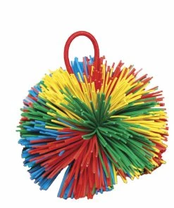Sportime Rub-R-String Ball, 3-1/2 Inches, Multicolored