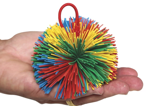 Sportime Rub-R-String Ball, 4-1/2 Inches, Multicolored 4 Sportime Rub-R-String Ball, 4-1/2 Inches, Multicolored - Image 2