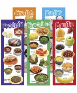 Visualz Food Groups Posters, 8 1/2 X 24 Inches, Set Of 5