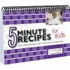 Visualz Book 8-1/2 X 5-1/2 In 5 Minute Recipes For Kids, Spiral Bound Book