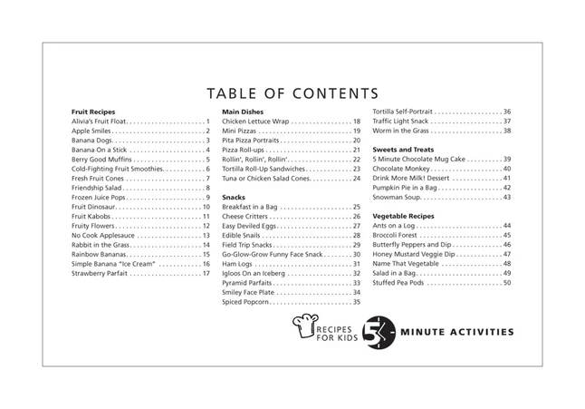 Visualz Book 8-1/2 X 5-1/2 In 5 Minute Recipes For Kids, Spiral Bound Book 4 Visualz Book 8-1/2 X 5-1/2 In 5 Minute Recipes For Kids, Spiral Bound Book - Image 2