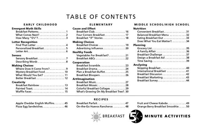 Visualz 5 Minute Breakfast Activities Book, Spiral Bound 4 Visualz 5 Minute Breakfast Activities Book, Spiral Bound - Image 2