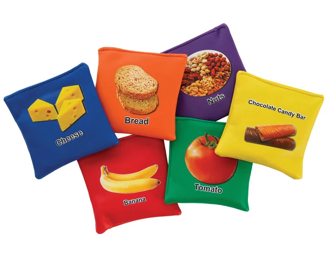Sportime My Plate Nutrition Bean Bags, 4 X 4 Inches, Assorted Colors, Set Of 60 4 Sportime My Plate Nutrition Bean Bags, 4 X 4 Inches, Assorted Colors, Set Of 60 - Image 2