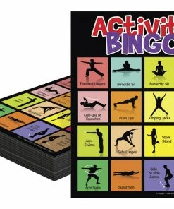 Visualz Physical Activity Bingo Game, 8-1/2 X 11 Inches, Set Of 30