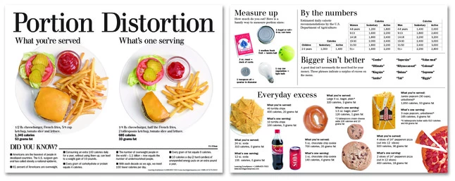 Visualz Laminated Portion Distortion Poster, 18 L X 24 W In, Grades 9 - Adult 3 Visualz Laminated Portion Distortion Poster, 18 L X 24 W In, Grades 9 - Adult