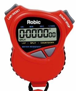 Robic 1000W Dual Stopwatch, Red