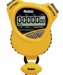 Robic 1000W Dual Stopwatch, Yellow