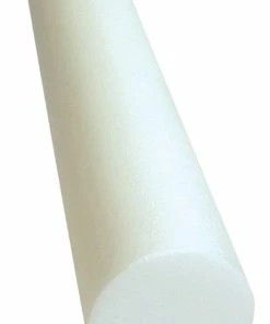 CanDo Round Foam Roller, 6 X 36 Inches, White