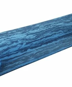 CanDo Round Foam Roller, 6 X 36 Inches, Blue Marble