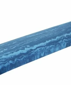 CanDo Half Round Foam Roller, 6 X 36 Inches, Blue Marble