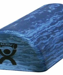 CanDo Half Round Foam Roller, 6 X 12 Inches, Blue Marble