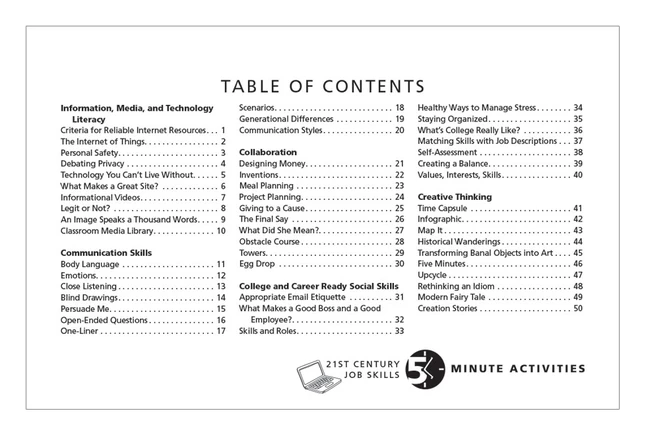 Visualz, 5 Minute 21st Century Job Skills Activities 4 Visualz, 5 Minute 21st Century Job Skills Activities - Image 2