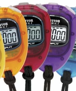 Accusplit Survivor 2 Series Stopwatch Set Of 6 Translucent Colors