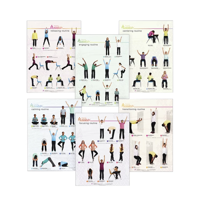 Visualz Move Mindfully Poster Set 3 Visualz Move Mindfully Poster Set