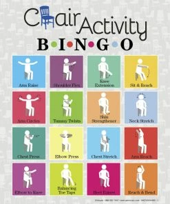 Visualz Express Chair Activity Bingo, Sit Down Exercises