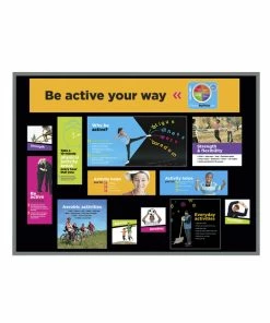 Visualz Be Active Your Way Bulletin Board Kit, 14 Pieces