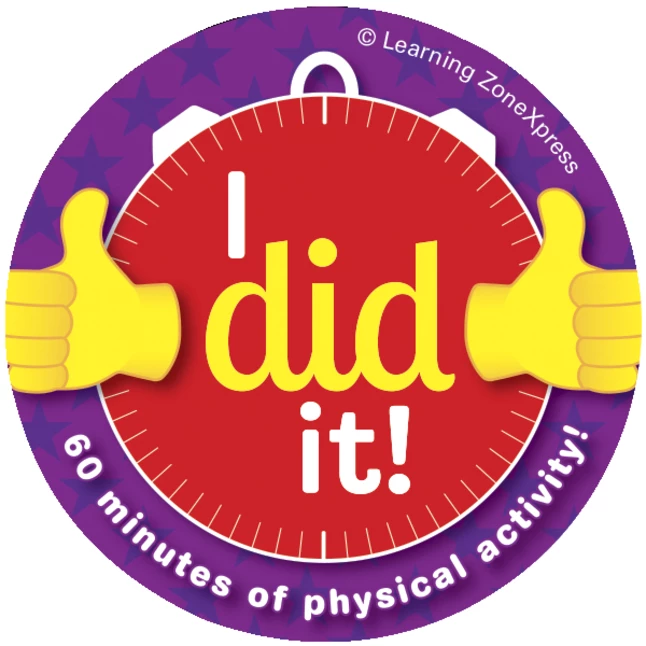 Visualz I Did It Physical Activity Stickers, 4 Designs, Roll Of 200 7 Visualz I Did It Physical Activity Stickers, 4 Designs, Roll Of 200 - Image 5