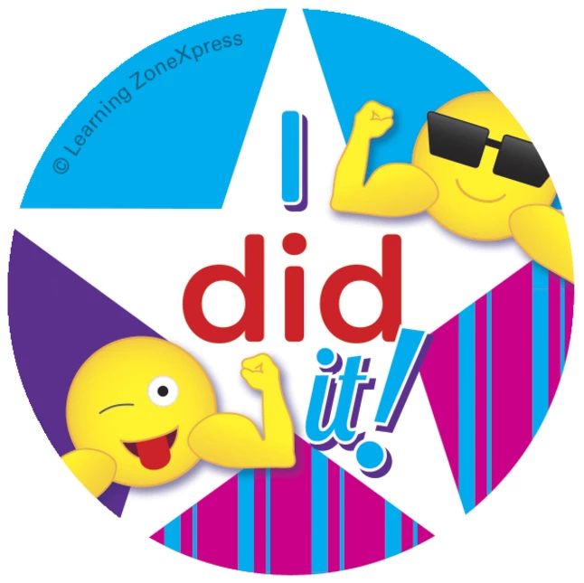 Visualz I Did It Physical Activity Stickers, 4 Designs, Roll Of 200 4 Visualz I Did It Physical Activity Stickers, 4 Designs, Roll Of 200 - Image 2