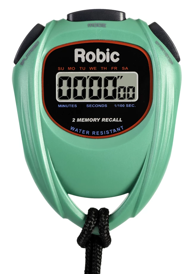 Robic SC-429 Water Resistant All Purpose Stopwatch, Green 3 Robic SC-429 Water Resistant All Purpose Stopwatch, Green